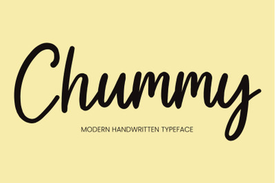 Chummy font