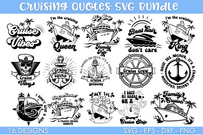 Cruise Cruising SVG Bundle PNG Cut file