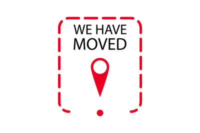 We have moved label or badge to relocation and moving, change of addre