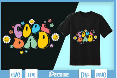 Cool Dad Retro Papa Flower