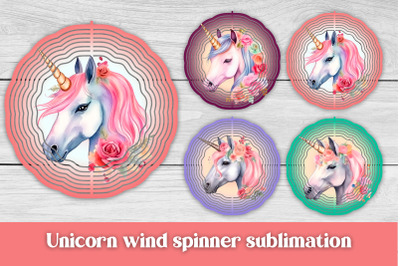 Animal wind spinner sublimation | Unicorn wind spinner