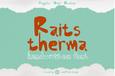 Raits Therma - Handwritten Font