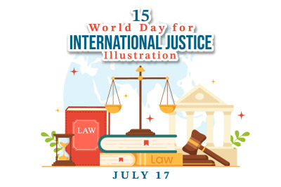 15 World Day for International Justice Illustration