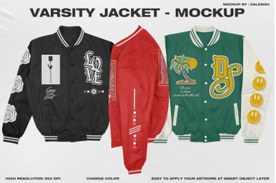 Varsity Jacket - Mockup
