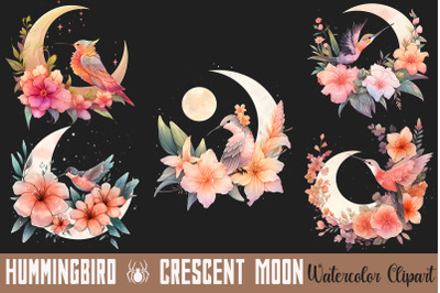 Hummingbird &amp; Crescent Moon Bundle