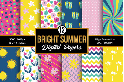 Bright Summer Colors Seamless Pattern