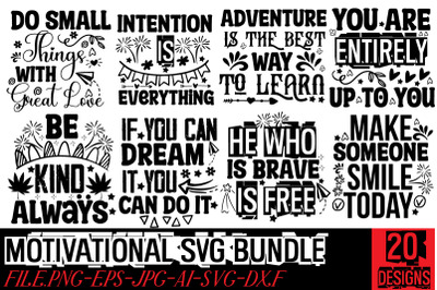 Motivational Quotes SVG Bundle,Inspirational Bundle Svg, Motivational