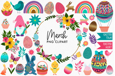 Easter Clipart | Spring Clipart | March Clipart