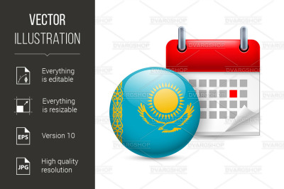 Icon of National Day in Kazakhstan