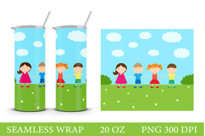 Children Tumbler Wrap. Children Tumbler Sublimation