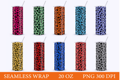 Leopard Tumbler Wrap Design. Leopard Tumbler Sublimation