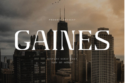 Gaines Typeface