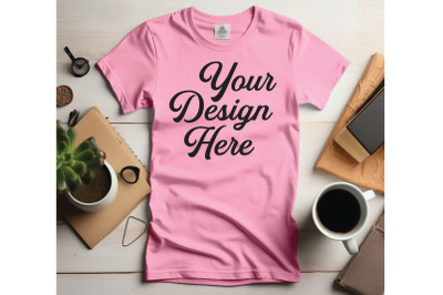 Bella Canvas 3001 T-shirt Mockups&2C; Bella Canvas Girl Mockups&2C; Digital