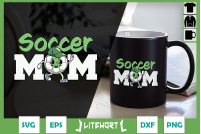 Soccer Mom Retro Soccer Cartoon