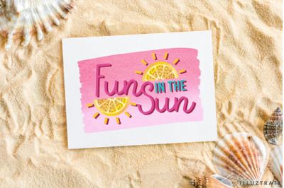 Fun in the Sun Sublimation PNG | Summer Sublimation