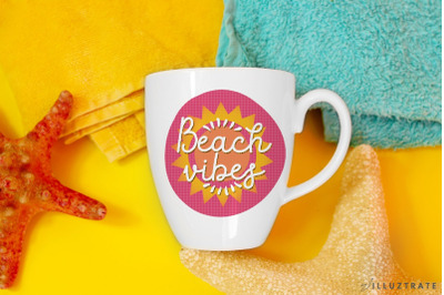 Beach Vibes Sublimation PNG | Summer Sublimation