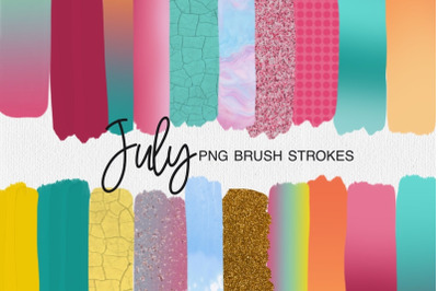 July Brush Strokes Sublimation Texture