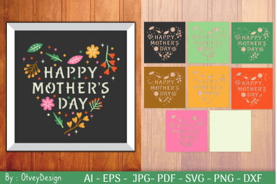 Happy Mother&#039;s Day Shadow Box Layered Papercut
