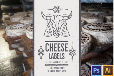 Cheese Labels: Editable Set