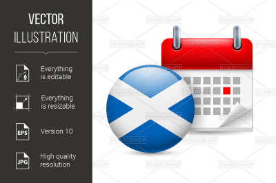 Icon of National Day in Scotland