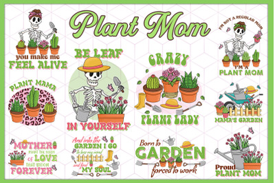 Plant Mom Bundle Sublimation 10 designs