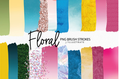 Floral Brush Strokes Sublimation | Spring Sublimation