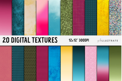 Spring Digital Textures | Floral Colors Digital Paper