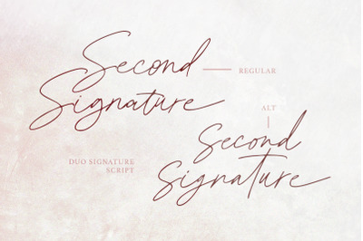 Second Signature - Duo Script