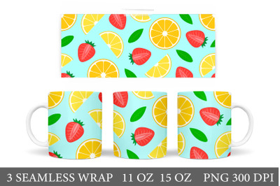 Lemon Mug Design. Lemon Coffee Cup sublimation. Berry Mug