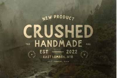 Crushed - Handmade Sans Family