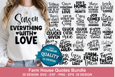 Farm House Quotes Svg Bundle