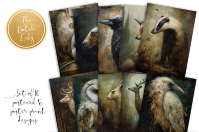 Eerie Animals Postcards &amp; Art Prints