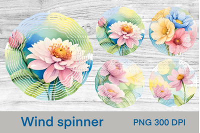 Summer wind spinner sublimation | Pink flower wind spinner