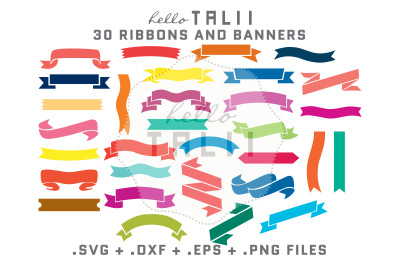 RIBBONS AND BANNERS SVG CUT FILES