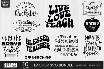 Teacher Svg Bundle | 10 Variations