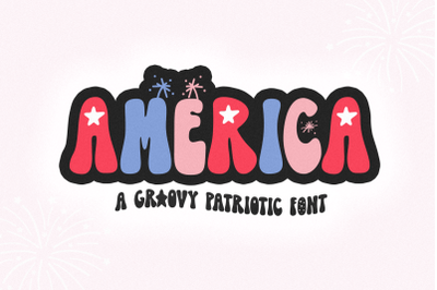 America - Retro Patriotic Font