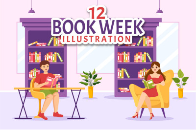 12 Book Week Events Illustration