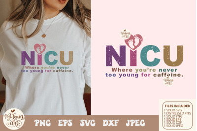 NICU Nurse PNG SVG, Retro Sublimation, retro Nurse Shirt Design