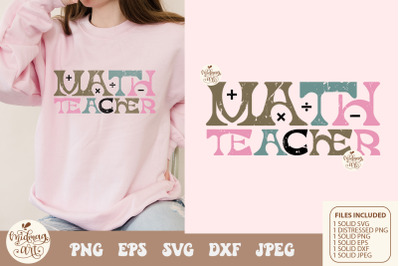 Math Teacher png svg, teacher sublimation design download