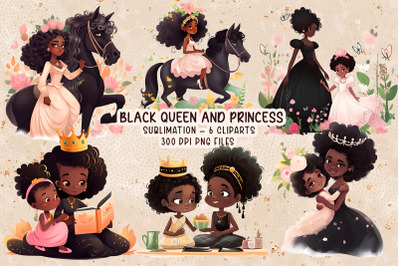 Black Queen And Princess Sublimation
