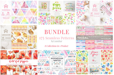 SALE! 174 Seamless Patterns 9 in 1
