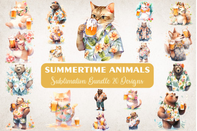 Summertime Animals Drinking Bundle