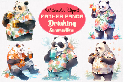 Father Panda Drinking Summertime Bundle