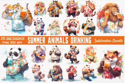 Father Animals Drinking Summer Bundle