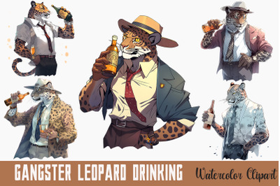 Gangster Father Leopard Drinking Bundle