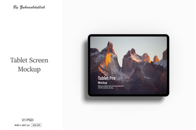 Tablet Screen Mockup