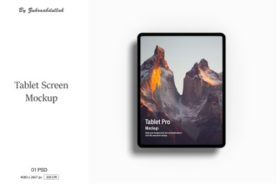 Tablet Screen Mockup