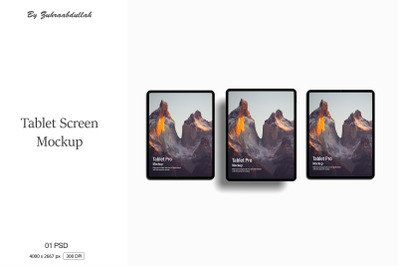 Tablet Screen Mockup