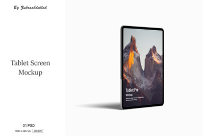 Tablet Screen Mockup