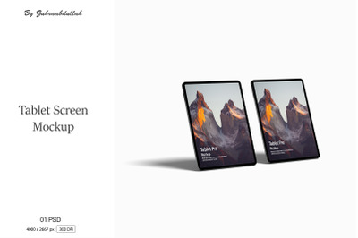 Tablet Screen Mockup